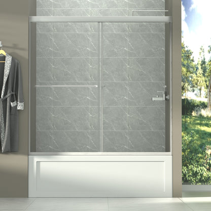 Diamond Shield Semi Frameless Sliding Shower Doors