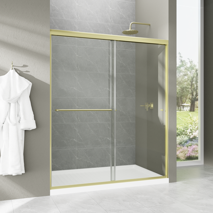 Diamond Shield Semi Frameless Sliding Shower Doors